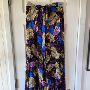 2 piece tropical black pants set